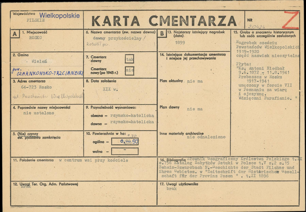 Karta cmentarza, skan nr 1