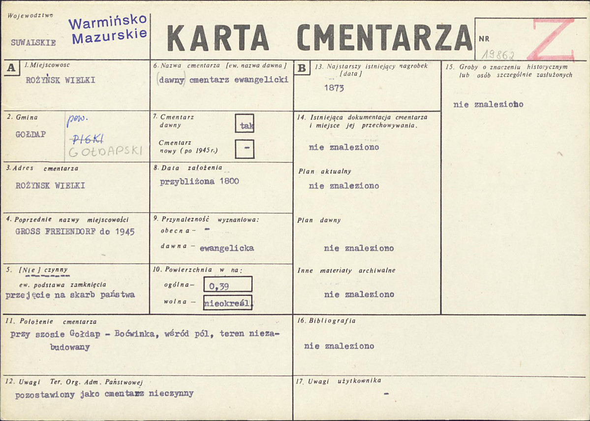 Karta cmentarza, skan nr 1