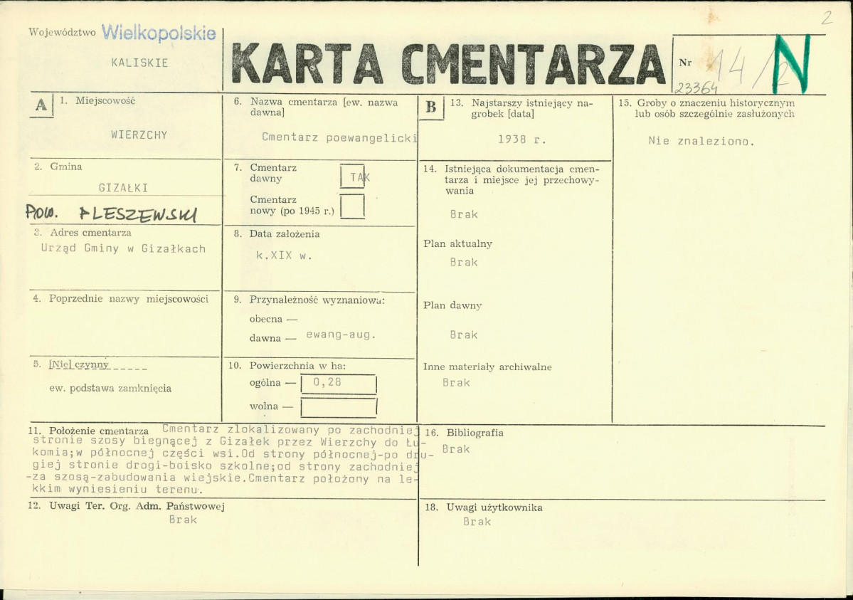 Karta cmentarza, skan nr 1
