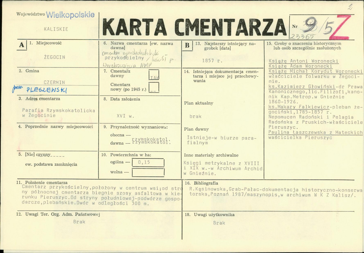 Karta cmentarza, skan nr 1