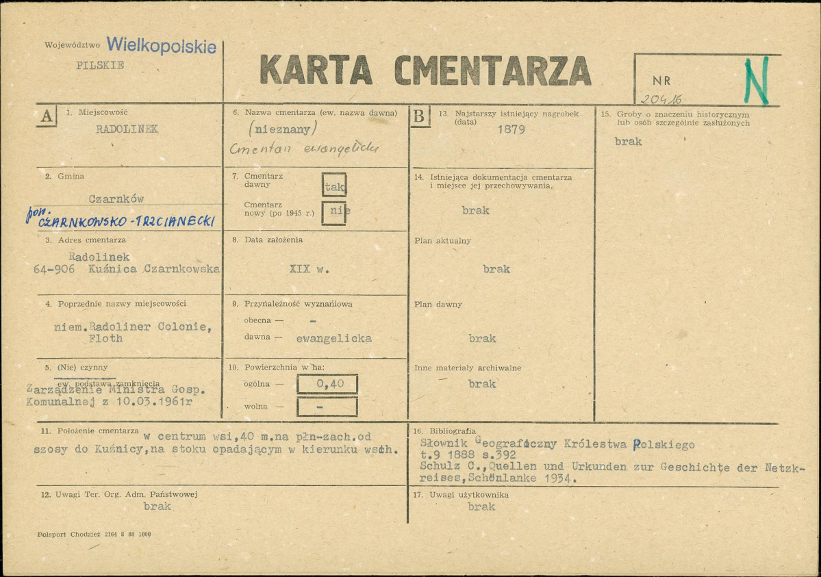 Karta cmentarza, skan nr 1