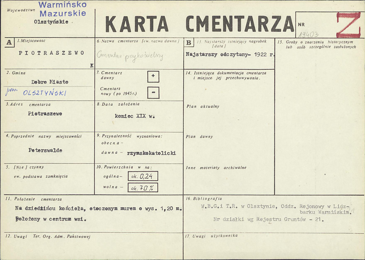 Karta cmentarza, skan nr 1