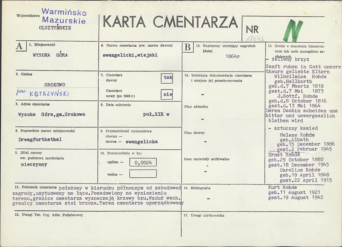 Karta cmentarza, skan nr 1