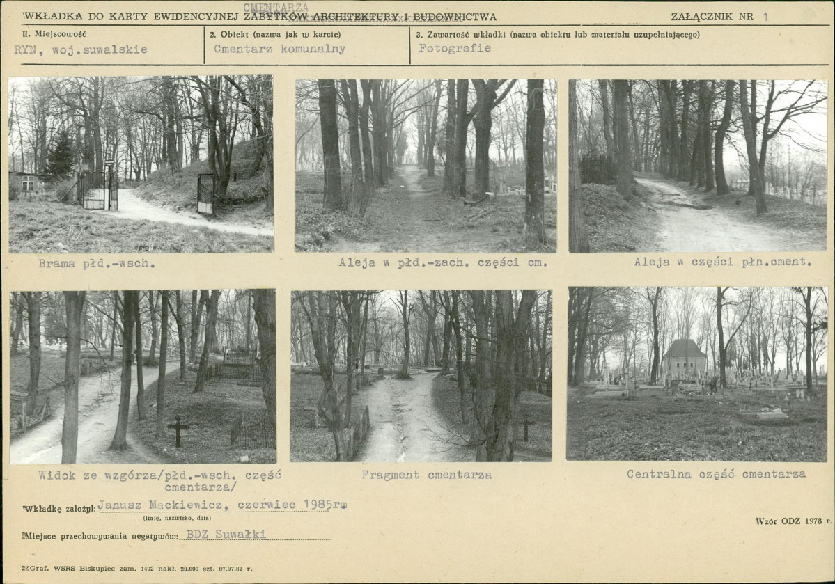 Karta cmentarza, skan nr 5