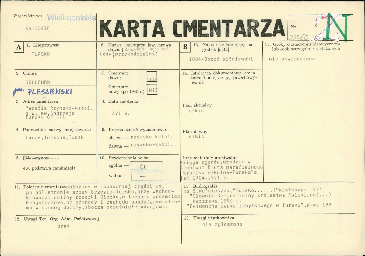 Karta cmentarza, skan nr 1