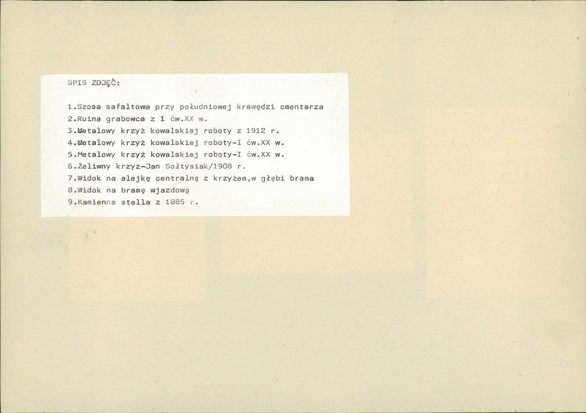 Karta cmentarza, skan nr 6