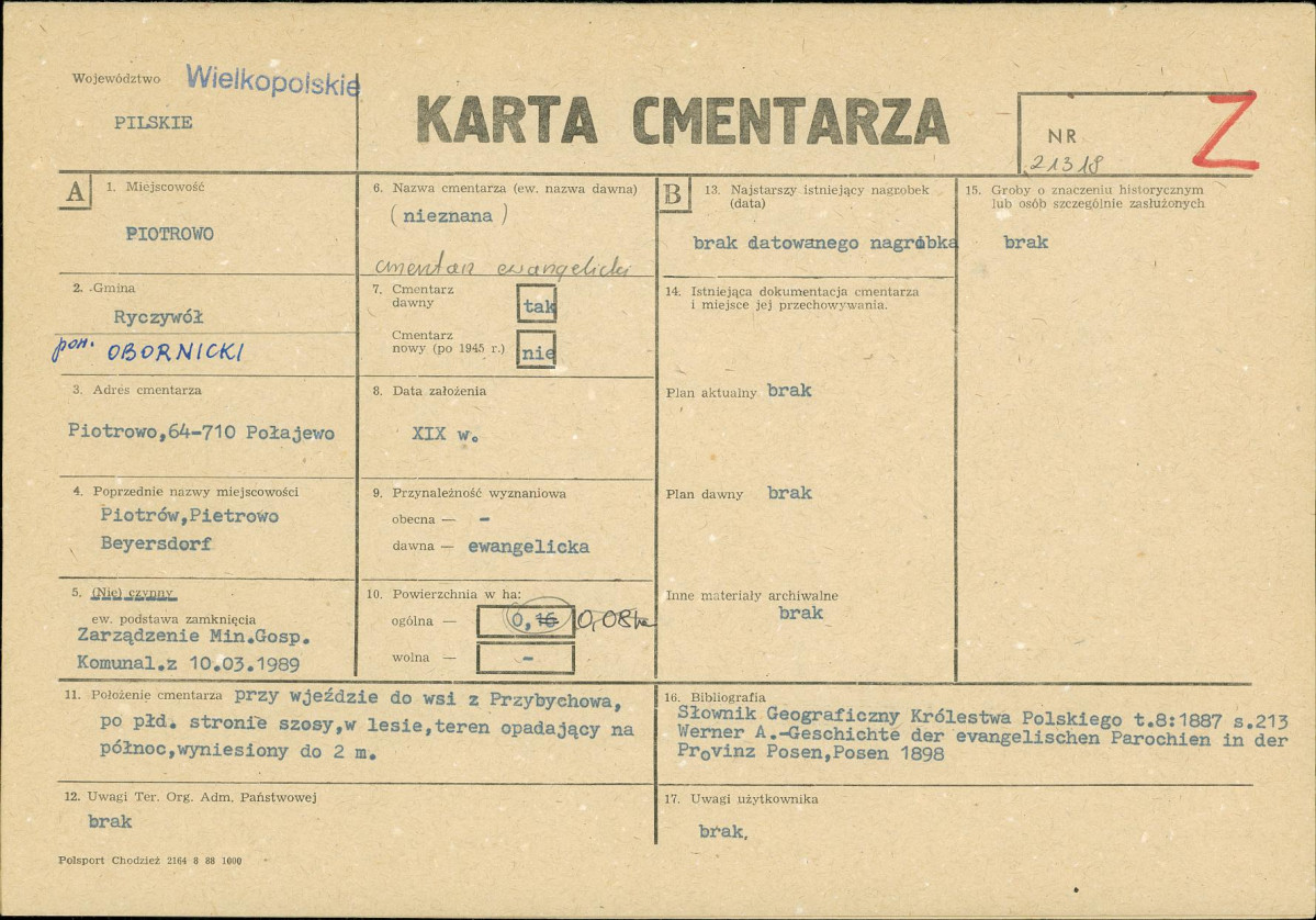 Karta cmentarza, skan nr 1