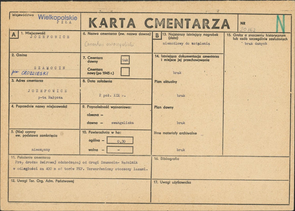 Karta cmentarza, skan nr 1