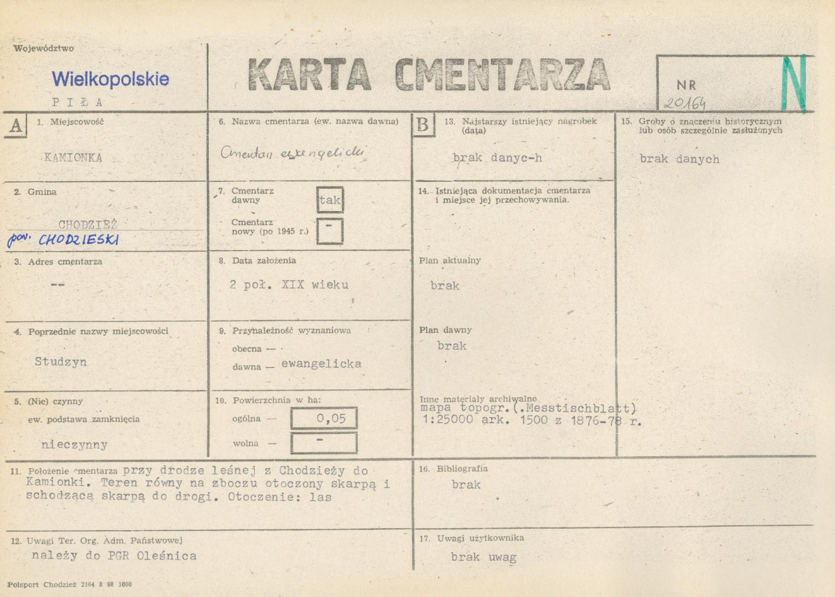 Karta cmentarza, skan nr 1
