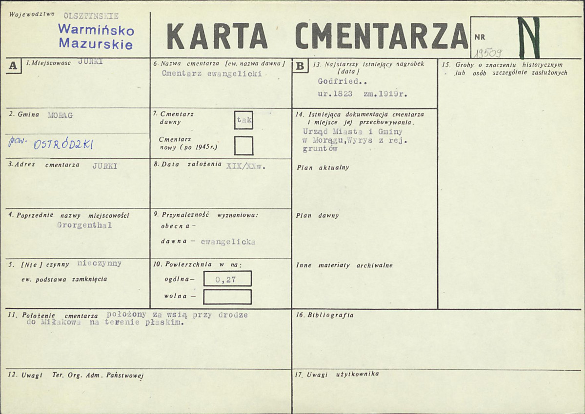 Karta cmentarza, skan nr 1