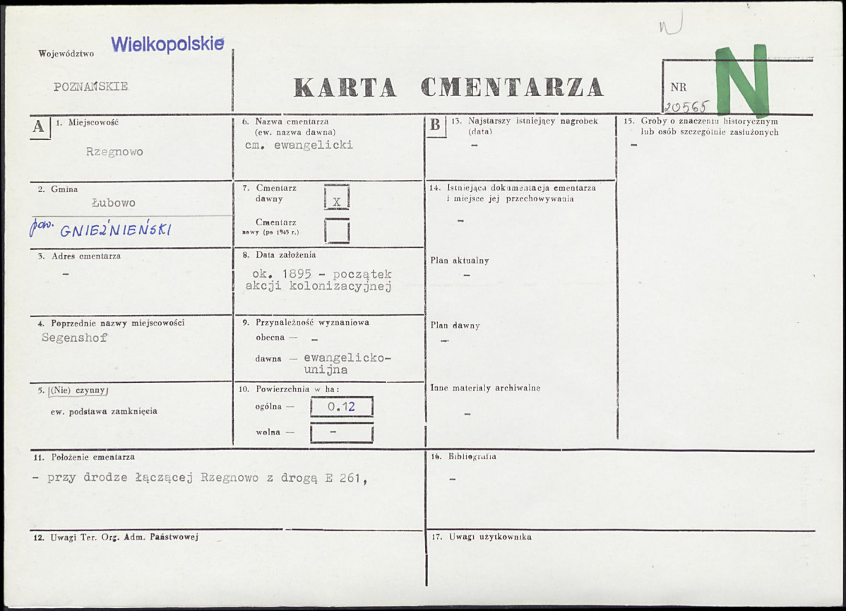 Karta cmentarza, skan nr 1
