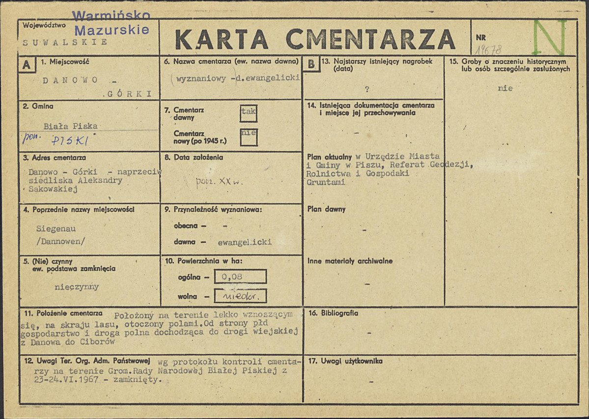 Karta cmentarza, skan nr 1