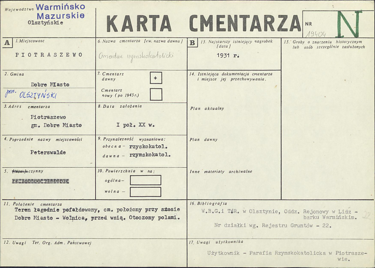 Karta cmentarza, skan nr 1