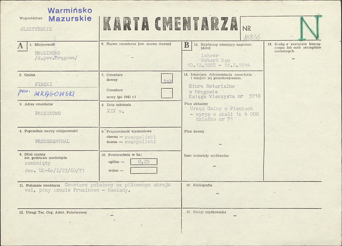 Karta cmentarza, skan nr 1