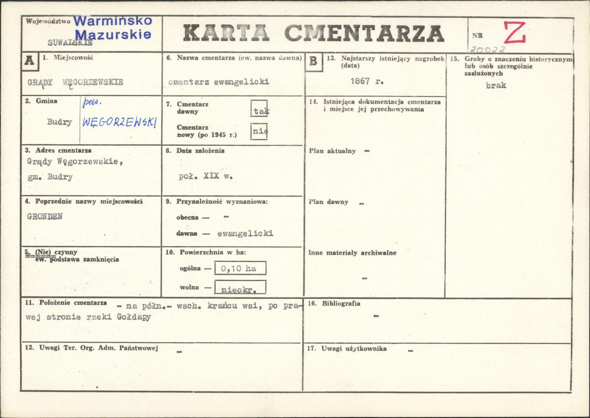 Karta cmentarza, skan nr 1