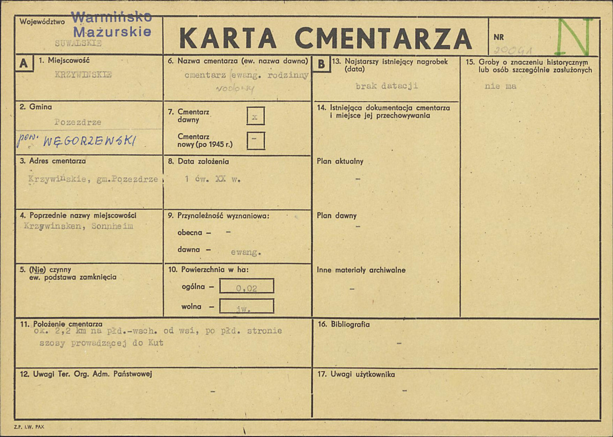 Karta cmentarza, skan nr 1