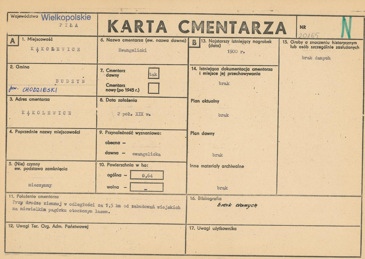 Karta cmentarza, skan nr 1