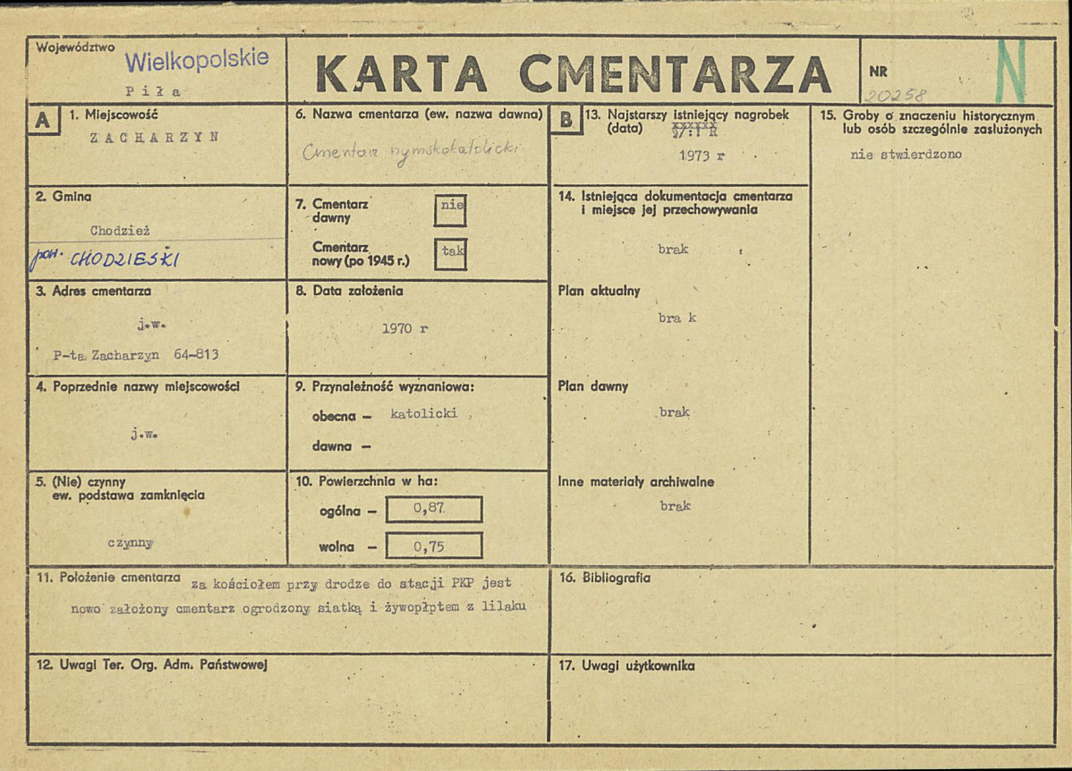 Karta cmentarza, skan nr 1