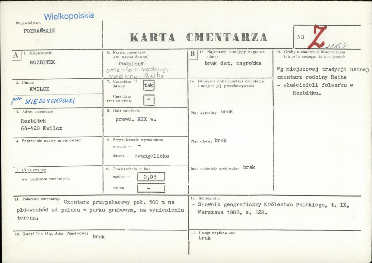Karta cmentarza, skan nr 1