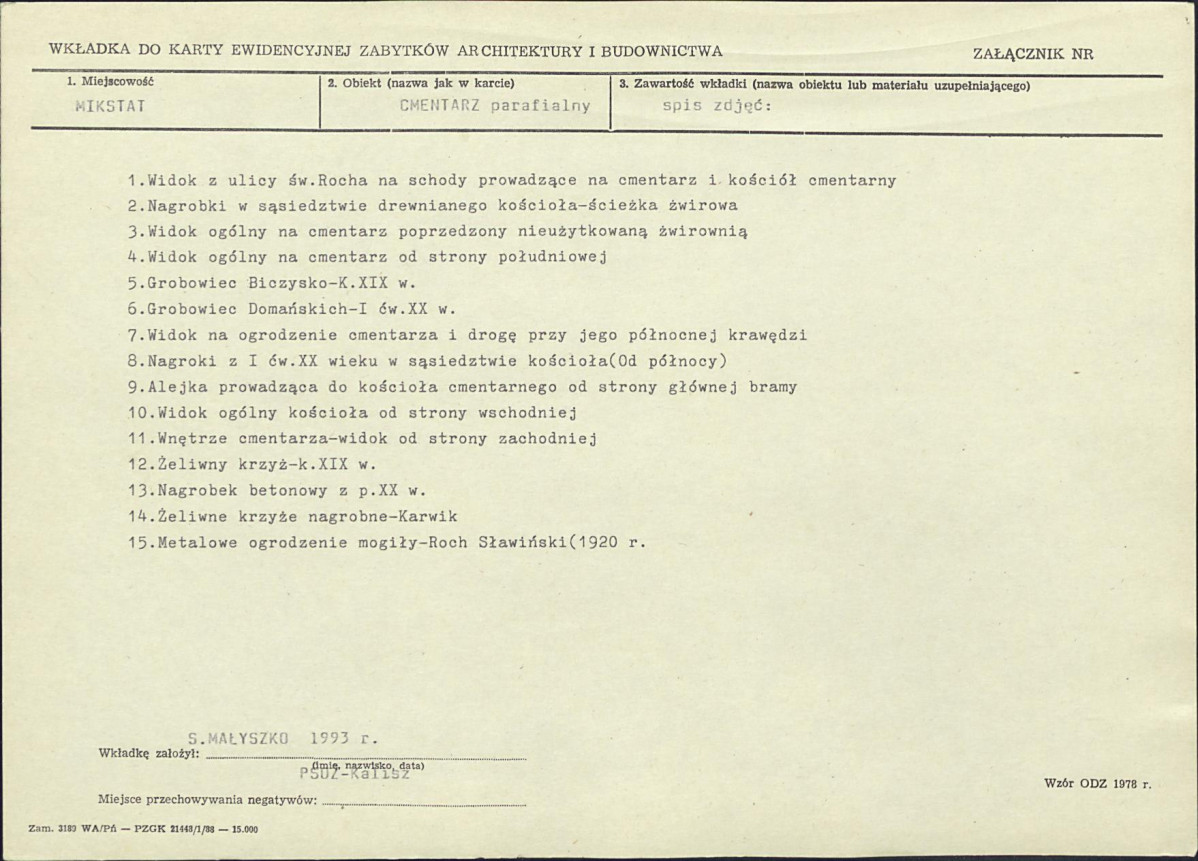 Karta cmentarza, skan nr 7
