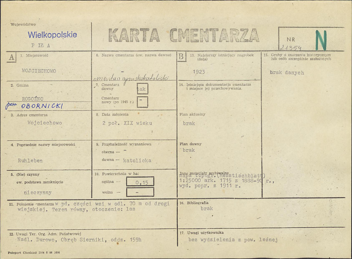 Karta cmentarza, skan nr 1