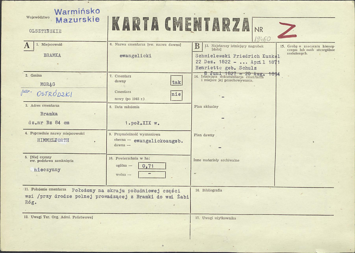 Karta cmentarza, skan nr 1