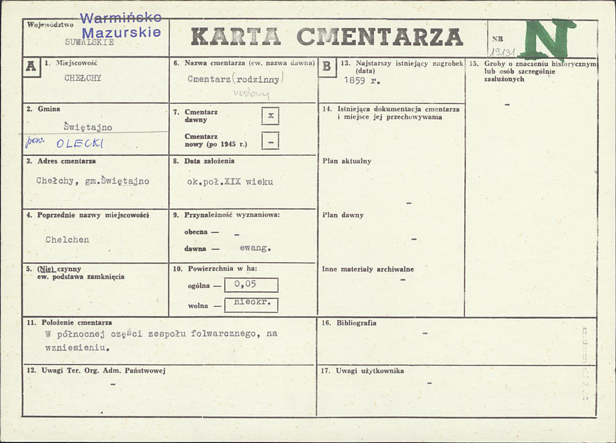 Karta cmentarza, skan nr 1