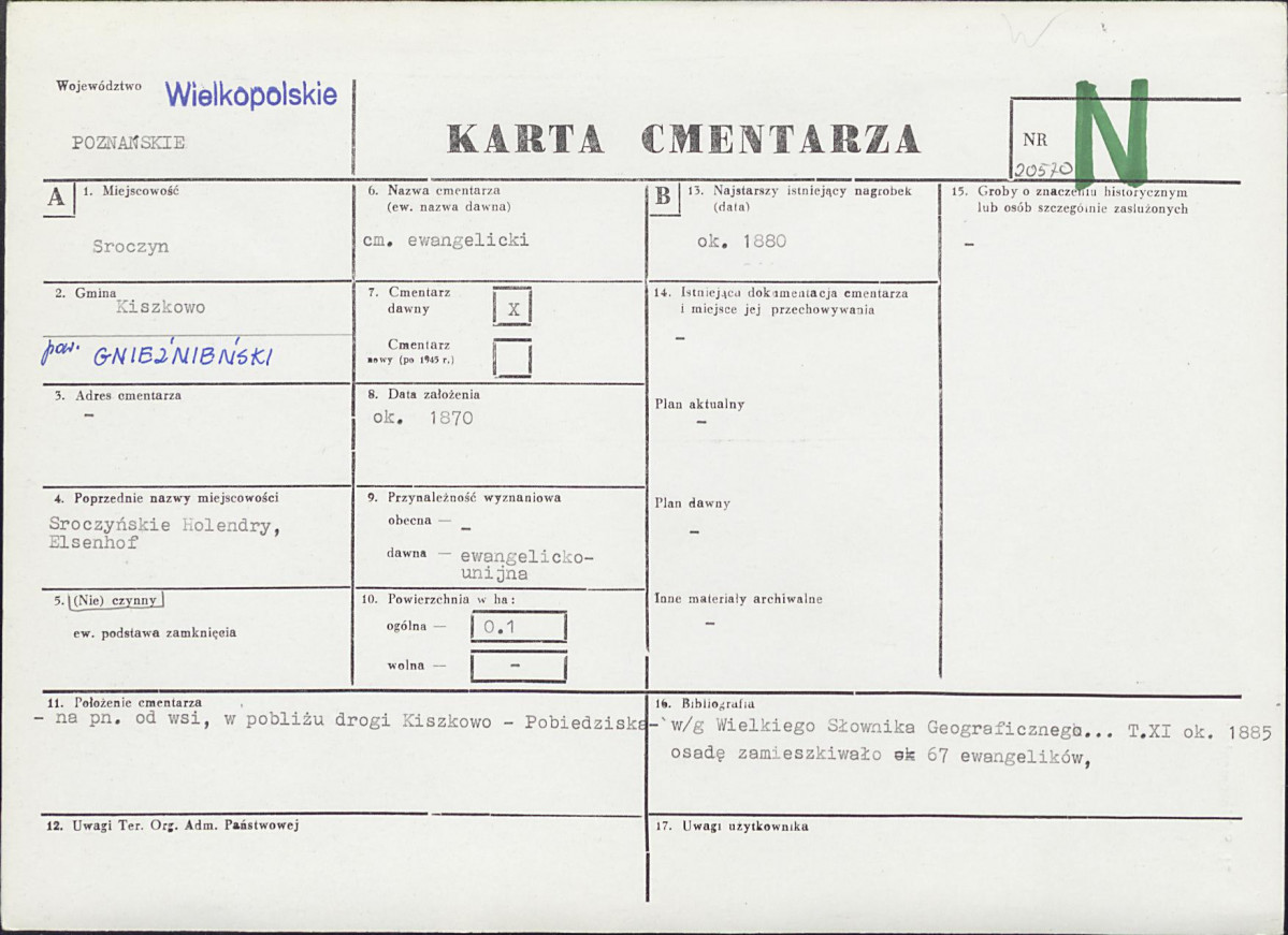 Karta cmentarza, skan nr 1