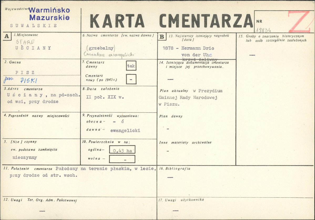 Karta cmentarza, skan nr 1