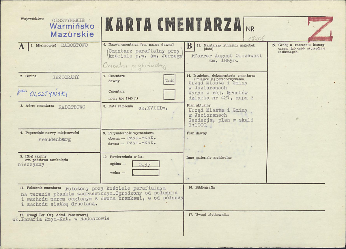 Karta cmentarza, skan nr 1