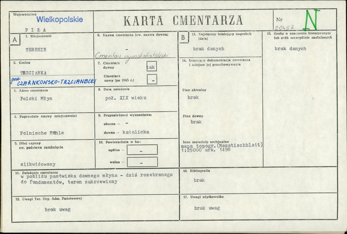 Karta cmentarza, skan nr 1