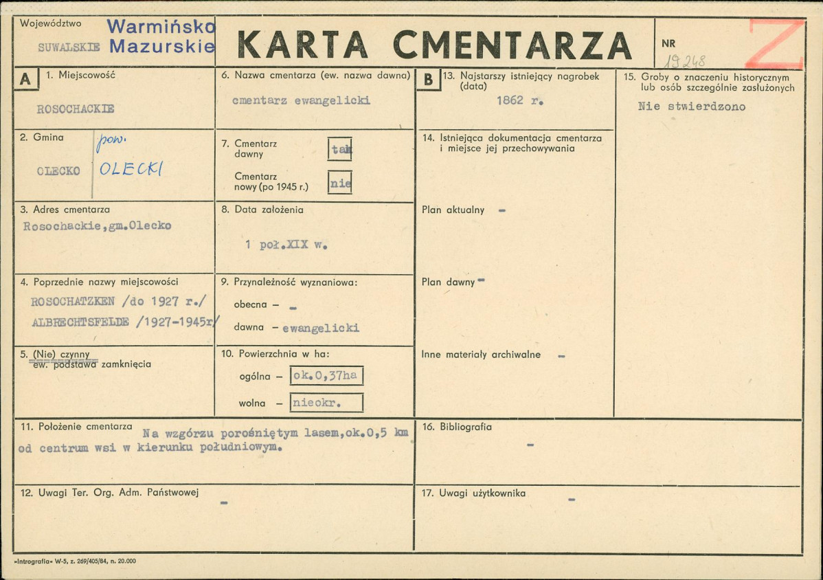 Karta cmentarza, skan nr 1