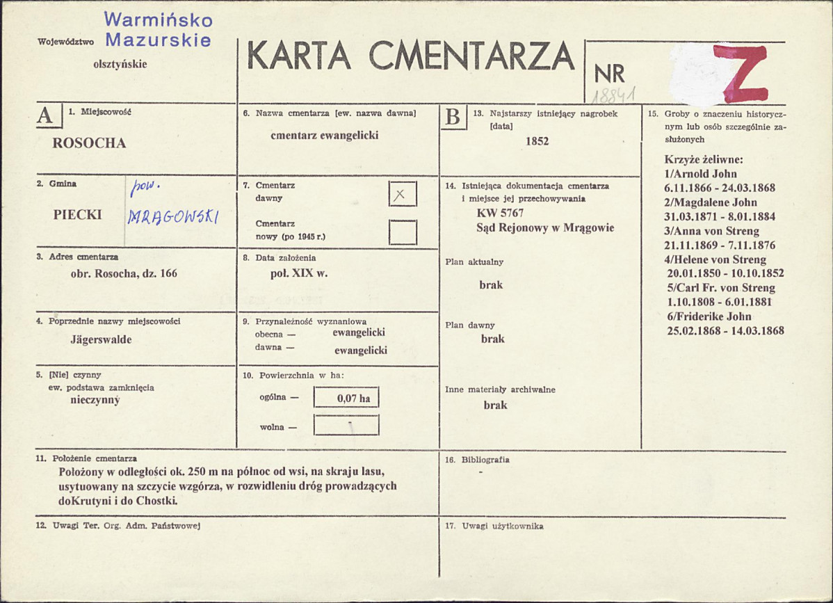 Karta cmentarza, skan nr 1