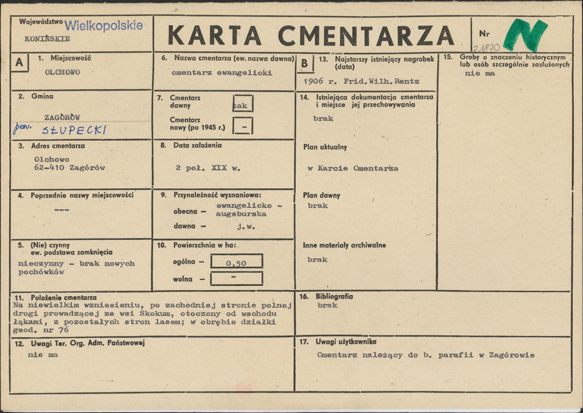 Karta cmentarza, skan nr 1