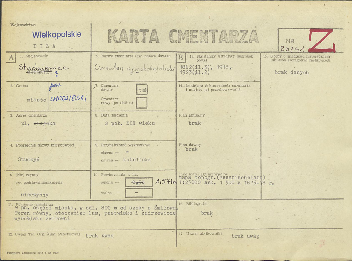 Karta cmentarza, skan nr 1
