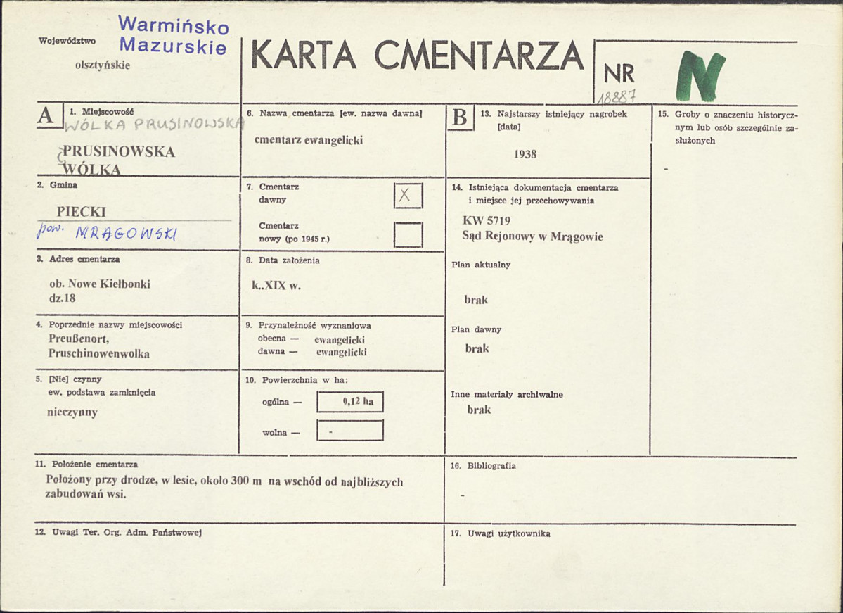 Karta cmentarza, skan nr 1