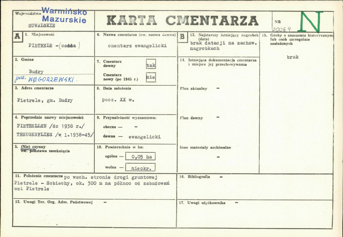 Karta cmentarza, skan nr 1