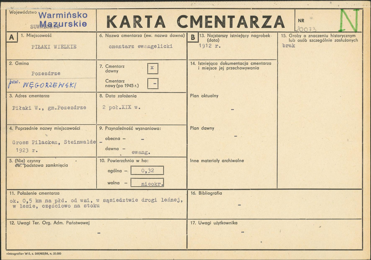 Karta cmentarza, skan nr 1