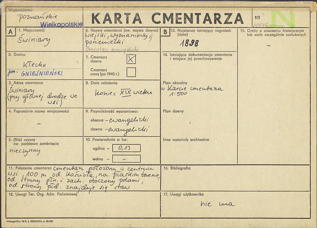 Karta cmentarza, skan nr 1