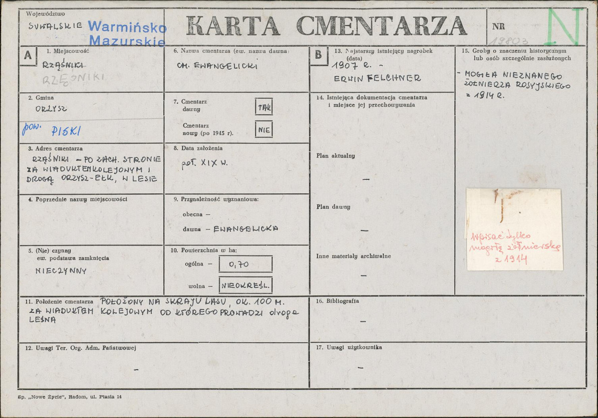 Karta cmentarza, skan nr 1