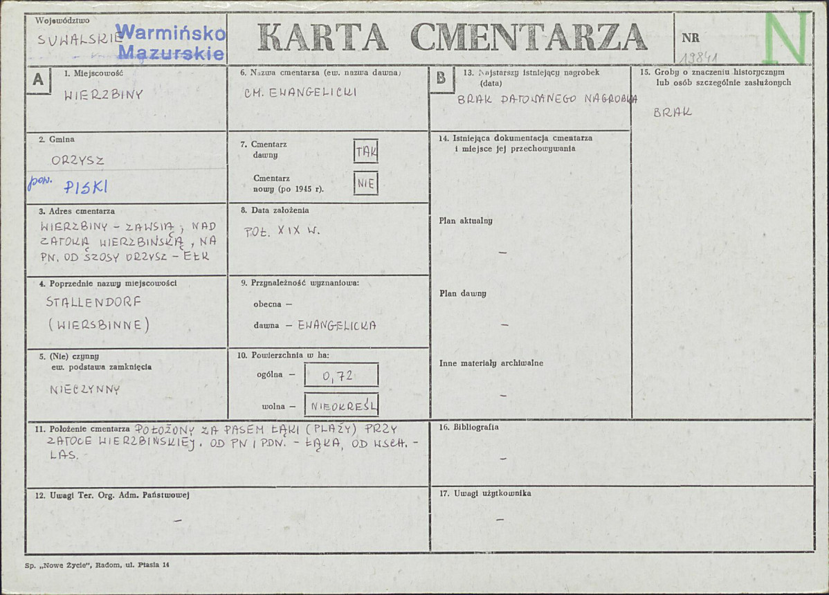 Karta cmentarza, skan nr 1