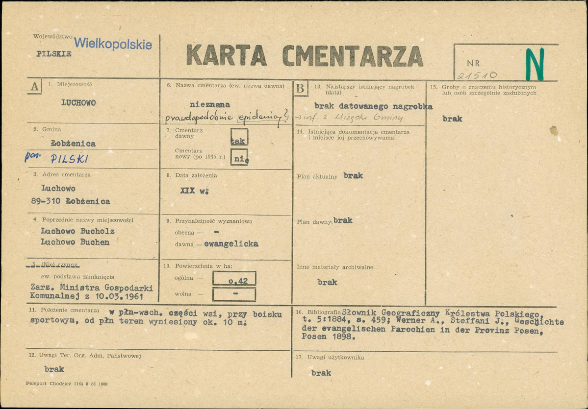 Karta cmentarza, skan nr 1