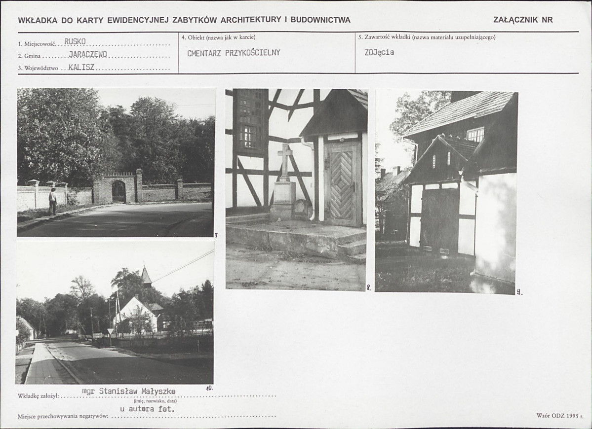 Karta cmentarza, skan nr 5