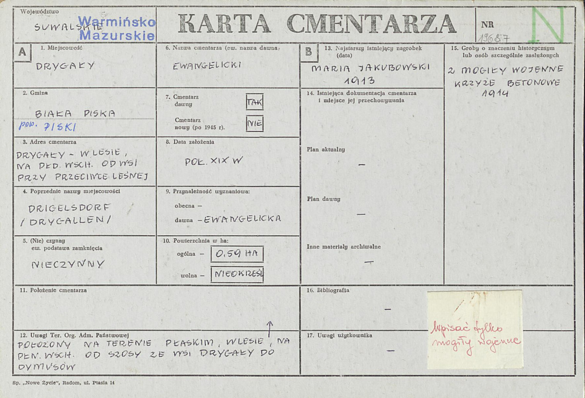 Karta cmentarza, skan nr 1