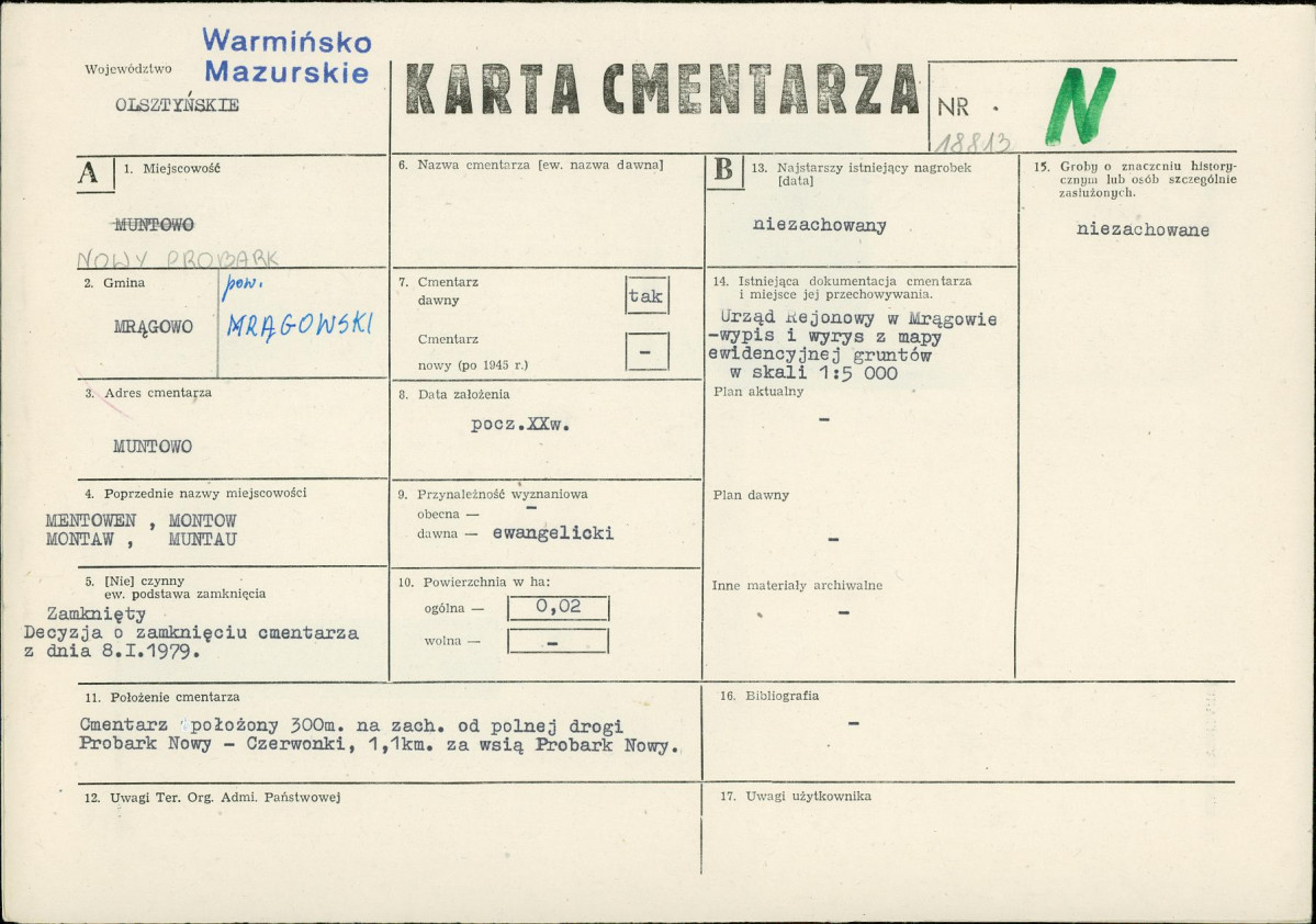 Karta cmentarza, skan nr 1