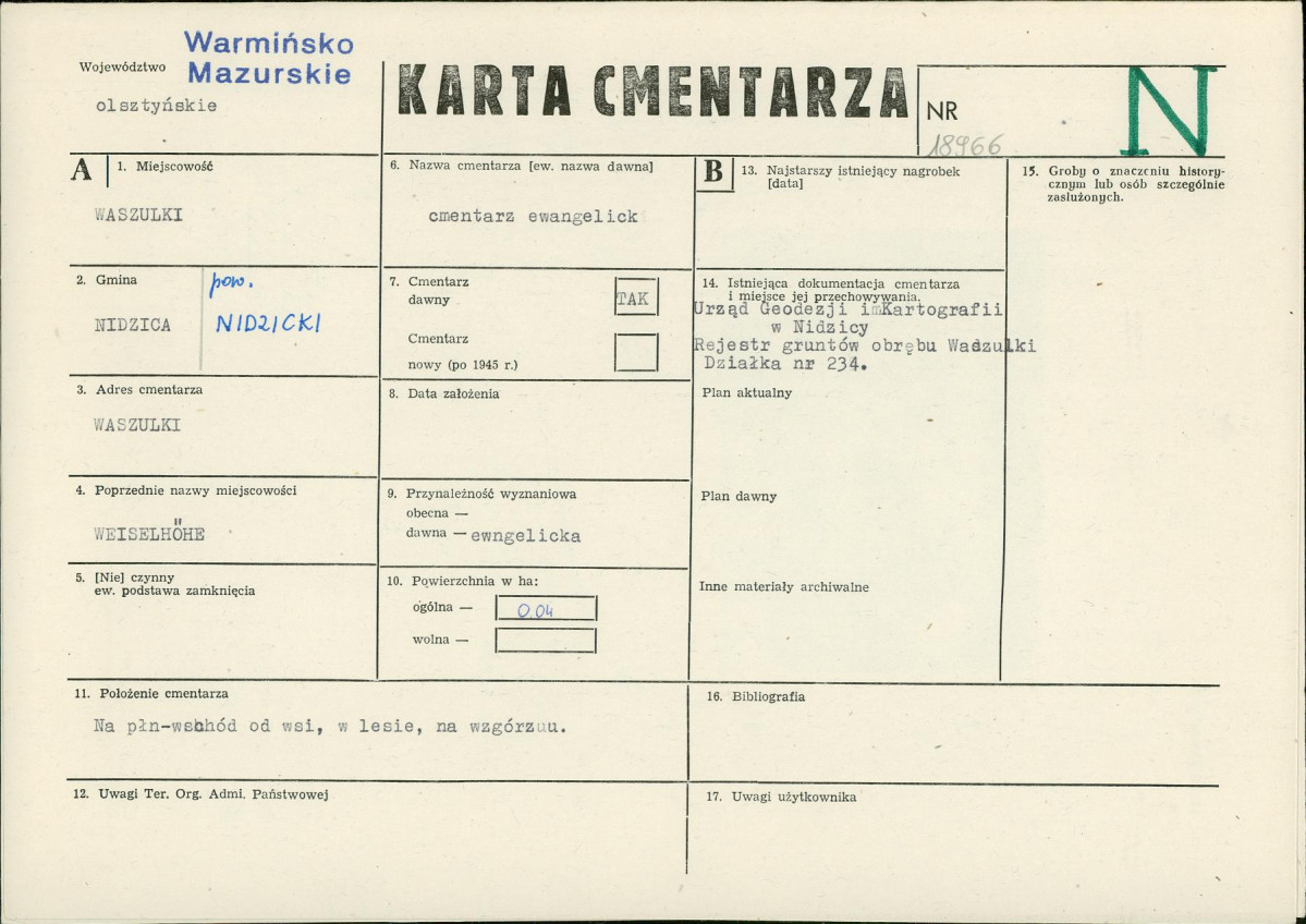 Karta cmentarza, skan nr 1