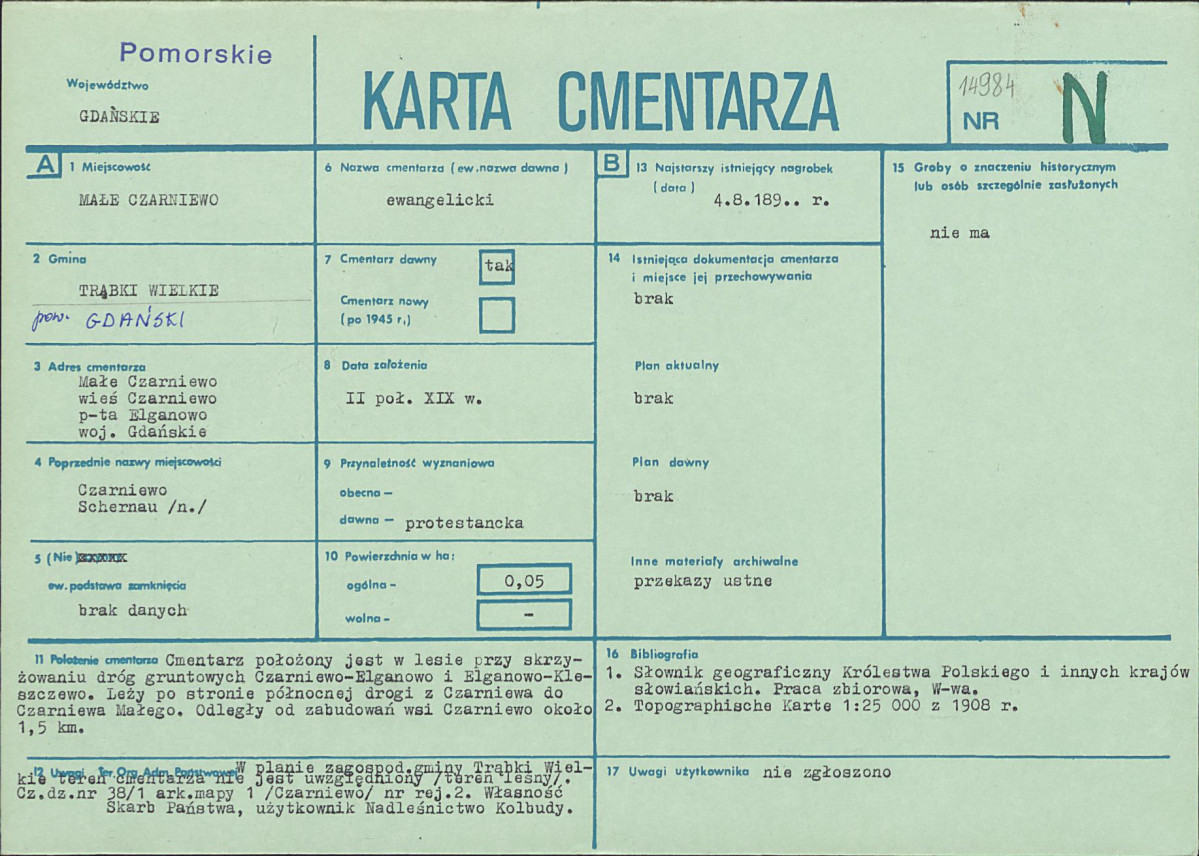 Karta cmentarza, skan nr 1