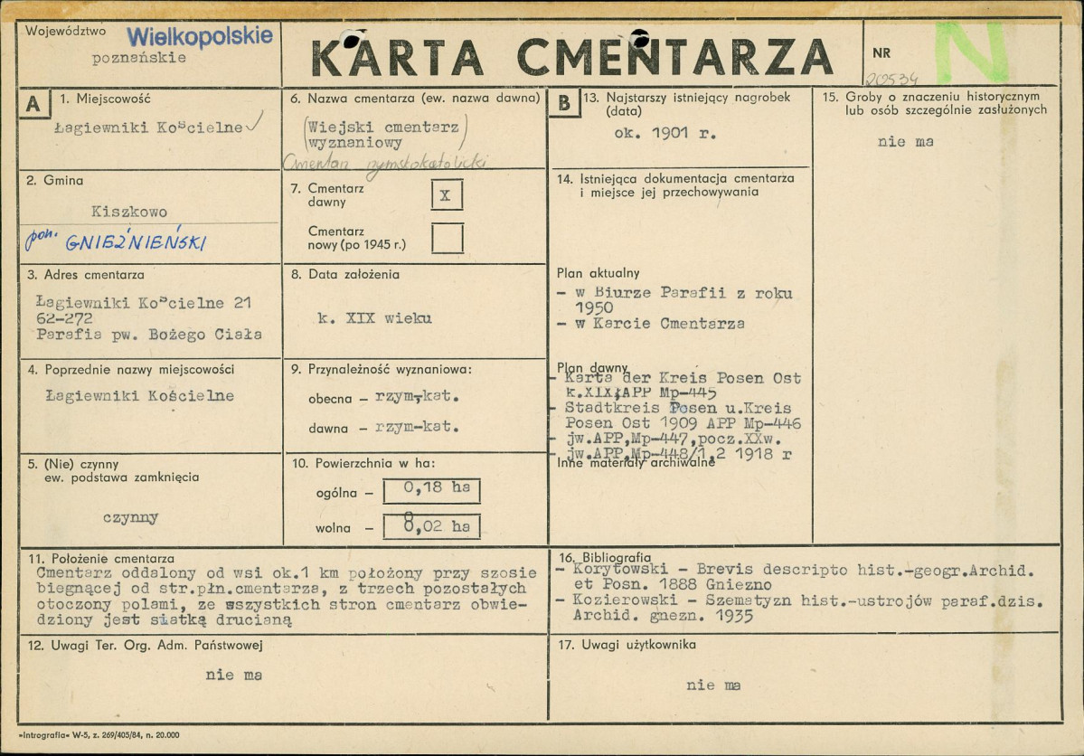 Karta cmentarza, skan nr 1