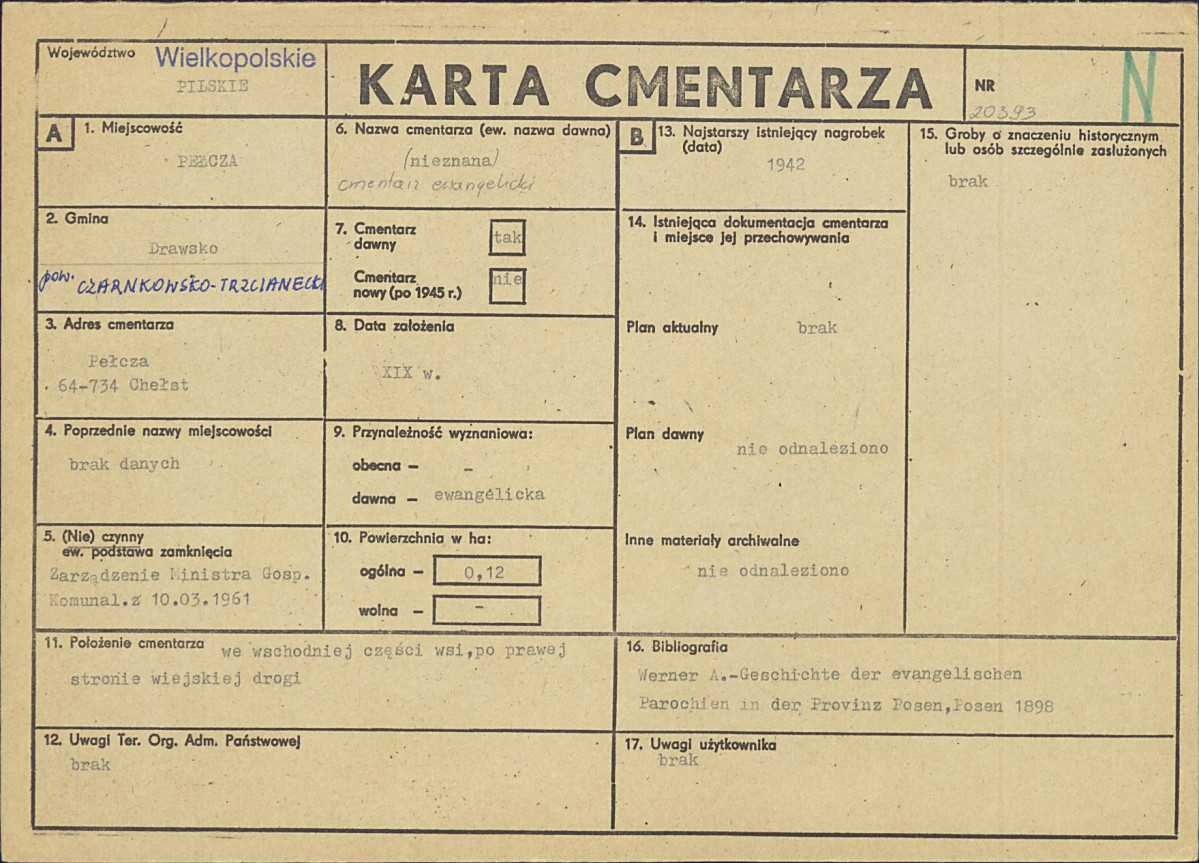 Karta cmentarza, skan nr 1
