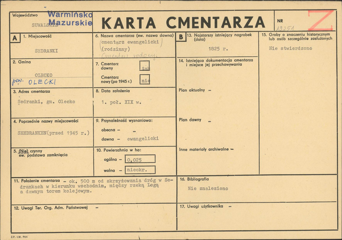 Karta cmentarza, skan nr 1